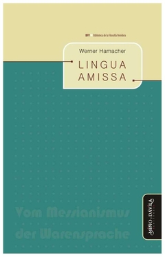 lingua amissa - werner hamacher - werner hamacher