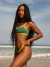 Calcinha Rafaela Verde/Amarelo - Calcinha Inteira de Tira com Regulagem (Modelagem Para Bronzeado) - Amar Biquinis