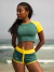 Imagem do Cropped Ananda Bicolor - Verde/Amarelo