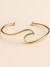 Bracelete Onda Dourado - Regulável - comprar online