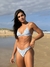 Calcinha Julia Flores Azul - Calcinha Asa Delta Fio Duplo (Empina Bumbum) - comprar online