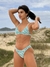 Calcinha Julia Flores Verde - Calcinha Asa Delta Fio Duplo (Empina Bumbum) - comprar online
