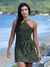 Vestido Mavie Macramê - Verde Militar - comprar online