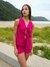 Conjunto Ivy Magenta - Camisa de Amarração Dupla Frontal e Short Com Bolso - loja online