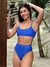 Imagem do Calcinha Malibu Azul Royal - Cintura Alta (Hot Pants)