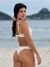 Top Silvia Macramê Off White - Top Nó Frontal Com Alças Fixas de Regulagem e Amarração - comprar online