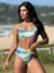 Top Malibu Tropical Mosaico - Com Alças Fixas e Bojo Removível na internet