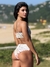 Top Malibu Tropical Folhas Bege - Com Alças Fixas e Bojo Removível na internet