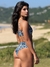 Top Malibu Tropical Azul Marinho/Branco - Com Alças Fixas e Bojo Removível - comprar online