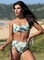 Top Malibu Tropical Folhas Verdes - Com Alças Fixas e Bojo Removível na internet