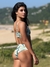 Top Malibu Tropical Folhas Verdes - Com Alças Fixas e Bojo Removível - comprar online