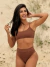 Calcinha Malibu Marrom - Cintura Alta (Hot Pants) na internet
