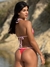 Calcinha Paloma Vermelho/Rosa Bebê - Calcinha Fio com Regulagem (Marquinha Perfeita)