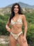 Calcinha Julia Tropical Folhas - Calcinha Asa Delta Fio Duplo (Empina Bumbum) na internet
