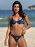 Biquíni Conjunto Grécia Astros Tecido Canelado Estampado - Top Meia Taça com Aro e Alças de Regulagem e Calcinha Asa Delta Fio Duplo (Empina Bumbum) - comprar online