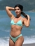 Biquíni Conjunto Julia Verde Água - Top Cortininha Fixa com Bojo Removível e Calcinha Asa Delta Fio Duplo (Empina Bumbum) - Amar Biquinis