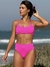 Top Malibu Rosa Pink - Com Alças Fixas e Bojo Removível