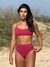 Biquíni Conjunto Malibu Marsala - Top com Alças Fixas e Bojo Removível e Calcinha Cintura Alta (Hot Pants) - comprar online