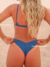 Imagem do Biquíni Conjunto Julia Laranja - Top Cortininha Fixa com Bojo Removível e Calcinha Asa Delta Fio Duplo (Empina Bumbum)