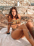 Biquíni Conjunto Malibu Marsala - Top com Alças Fixas e Bojo Removível e Calcinha Cintura Alta (Hot Pants) na internet