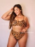 Biquíni Conjunto Malibu Estampa Atenas - Top com Alças Fixas e Bojo Removível e Calcinha Cintura Alta (Hot Pants)