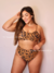 Biquíni Conjunto Malibu Marsala - Top com Alças Fixas e Bojo Removível e Calcinha Cintura Alta (Hot Pants)