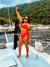 Biquíni Conjunto Malibu Estampa Atenas - Top com Alças Fixas e Bojo Removível e Calcinha Cintura Alta (Hot Pants) - loja online