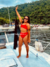 Biquíni Conjunto Malibu Marsala - Top com Alças Fixas e Bojo Removível e Calcinha Cintura Alta (Hot Pants) - loja online