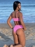Calcinha Malibu Rosa - Cintura Alta (Hot Pants)