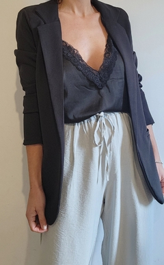 Blazer Eli forrado - negro
