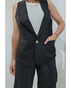chaleco sastrero de lino Nela - tienda online