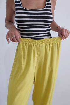 pantalón de lino Lila - Amapola