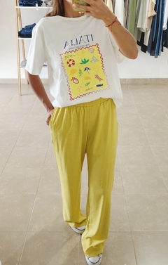 pantalón de lino Lila - tienda online