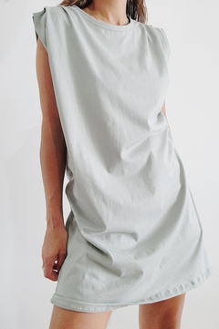 Vestido cotton frunce - tienda online