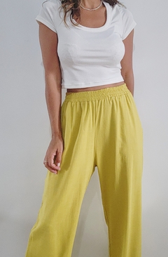pantalón de lino Lila - comprar online