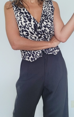 chaleco sastrero animal print - tienda online