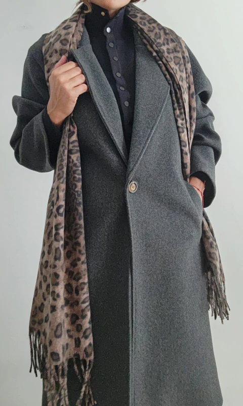 Tapado de paño - gris topo - comprar online