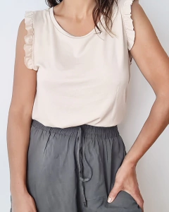 Remera Olivia crep voladitos en internet