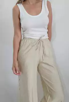 palazo Nia poplin arrugado