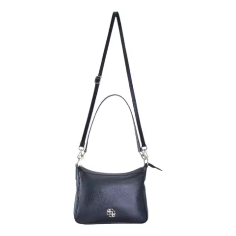 Bolsa de couro preta feminina com alça longa ajustável e design minimalista – estilo tiracolo moderno - Sagga