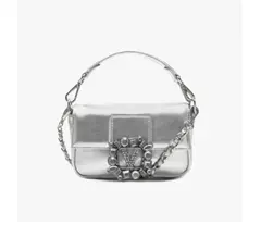 BOLSA TIRACOLO DIAMONDS PEQUENA PRATA VICENZA 720003U - comprar online