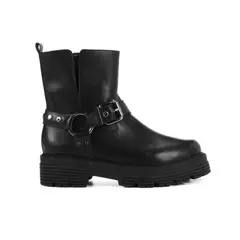 BOTA BIKER PRETA FIVELAS COURO LOUCOS E SANTOS L20265002 - comprar online