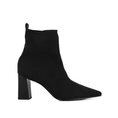 BOTA PRETA SALTO FLARE KNIT LOUCOS E SANTOS L20155003 - comprar online