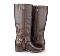 BOTA BIKER MIRANDA STUDS ORCADE STONE CAFÉ 72101 na internet