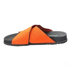 FLAT EMBORRACHADA COM ELÁSTICO EM X LARANJA AZLA 801F - Pista Livre | Calçados Femininos, Bolsas e Acessórios