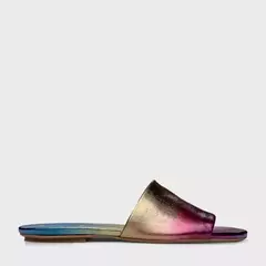 FLAT SLIDE BOLD EM COURO METALIZADO SUNSET CARRANO 314002B - comprar online