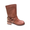 BOTA MARROM CANO MÉDIO FIVELA VICENZA 11472V