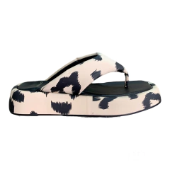 FLAT PAPETE THONG COURO ANIMAL PRINT ONÇA CARRANO 470018C