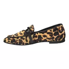 MOCASSIM PELO ANIMAL PRINT ONÇA COM CORRENTE PRETA 365 DAYS 5127 - Pista Livre | Calçados Femininos, Bolsas e Acessórios