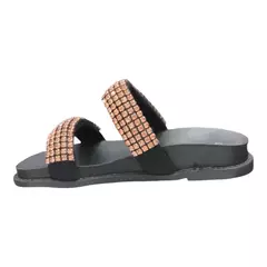 PAPETE COM TIRAS DE BRILHO ROSE MAITHE 0464 - Pista Livre | Calçados Femininos, Bolsas e Acessórios